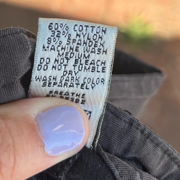 Prana Wide Leg Gray Cotton Nylon blend Hiking  Drawstring Pants Size Medium - Picture 5 of 5